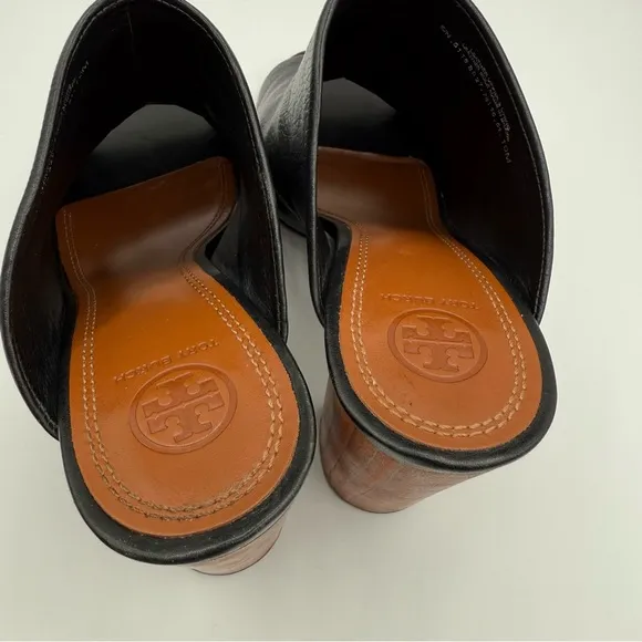 Tory Burch RAYA 100M MULE Block Heel Mules Size 10M