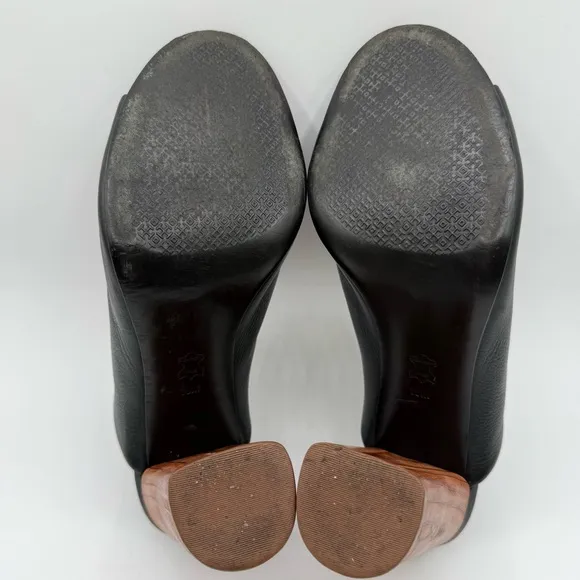 Tory Burch RAYA 100M MULE Block Heel Mules Size 10M