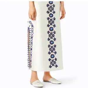 Tory Burch, Sienna Flat/Mules, White Leather, Sz 10.5, NWB