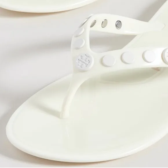Tory Burch Studded Jelly Flip Flops