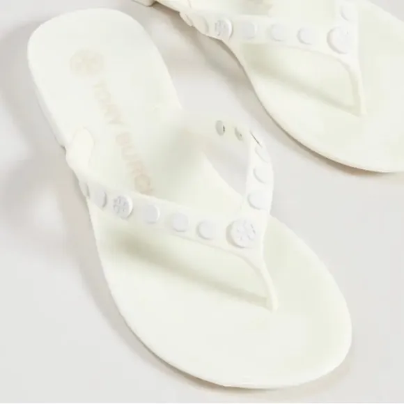 Tory Burch Studded Jelly Flip Flops
