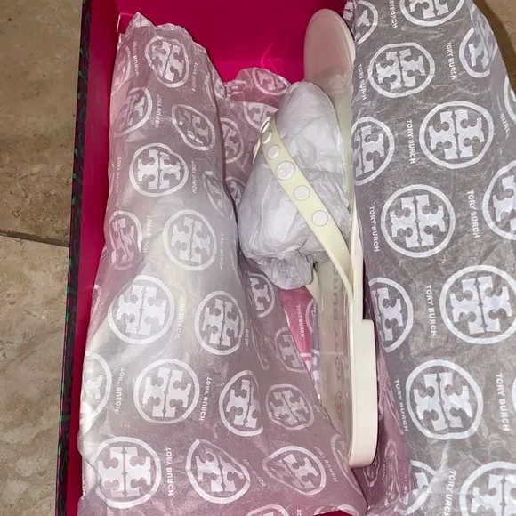 Tory Burch Studded Jelly Flip Flops