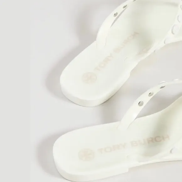 Tory Burch Studded Jelly Flip Flops