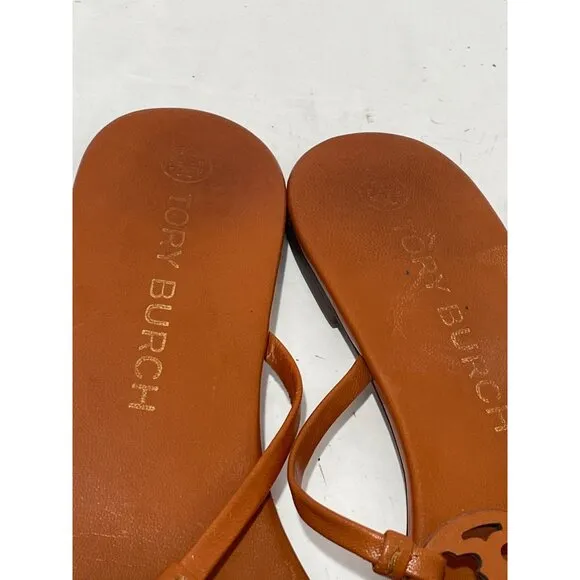Tory Burch Womens Miller Soft Sandal Bourbon Miele Slip On size 9.5