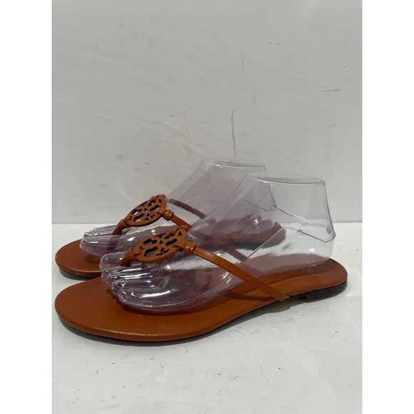 Tory Burch Womens Miller Soft Sandal Bourbon Miele Slip On size 9.5