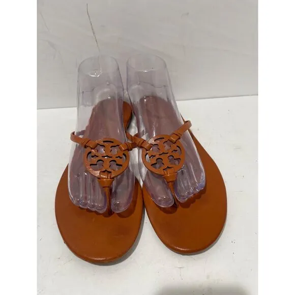 Tory Burch Womens Miller Soft Sandal Bourbon Miele Slip On size 9.5