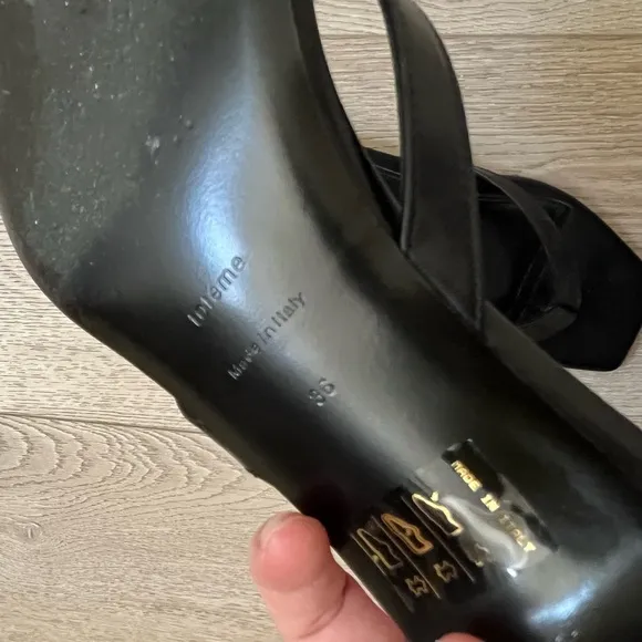 Toteme 40mm kitten heels flip flop