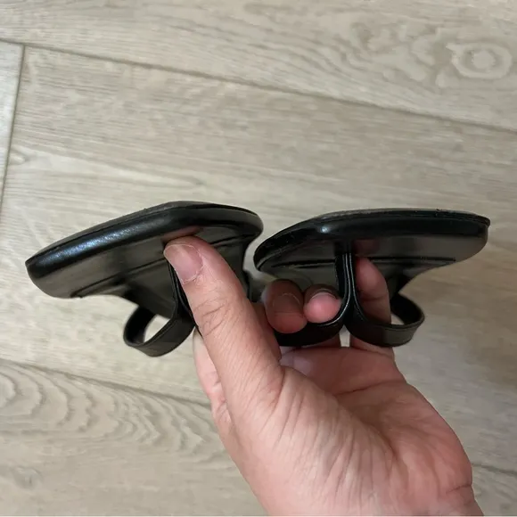 Toteme 40mm kitten heels flip flop