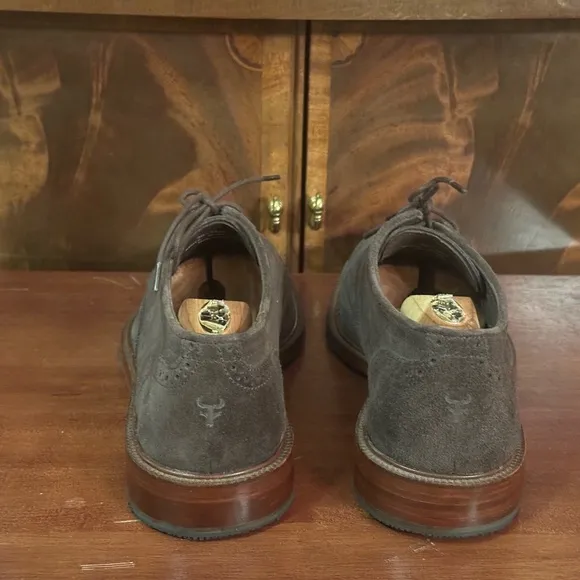 Trask Wingtip Suede Oxfords