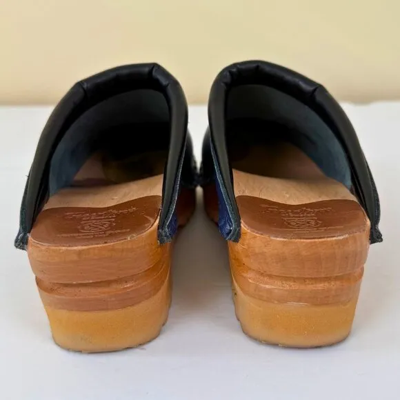 Troentorp Swedish Clogs | O'Keefe Dark Blue | Size 38