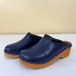 Troentorp Swedish Clogs | O'Keefe Dark Blue | Size 38
