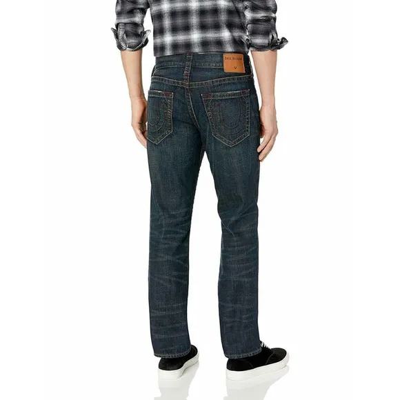 True Religion Men's Geno Slim Fit Jeans in Dark Adaptation