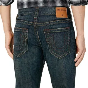 True Religion Men's Geno Slim Fit Jeans in Dark Adaptation