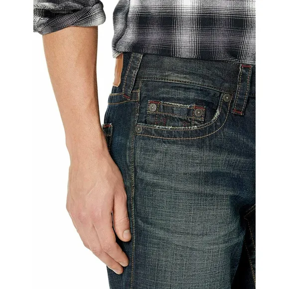 True Religion Men's Geno Slim Fit Jeans in Dark Adaptation