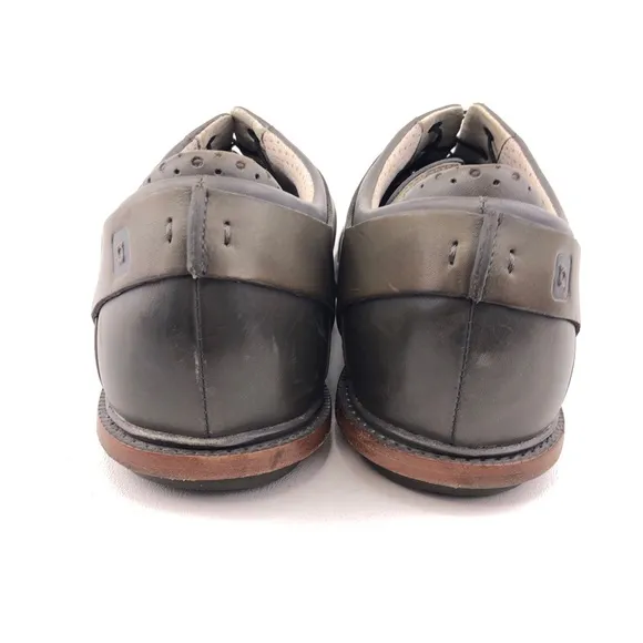 Tsubo Wexler Gray Leather Cap Toe Oxfords 10