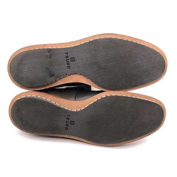 Tsubo Wexler Gray Leather Cap Toe Oxfords 10