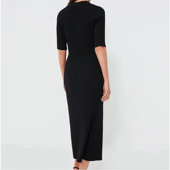 Tuckernuck Black Knit Janie Midi Dress