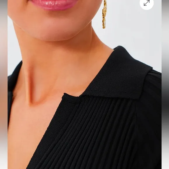 Tuckernuck Black Knit Janie Midi Dress