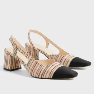 Tuckernuck Multi Tweed Tinsley Slingback Heels New in Box size 9.5 and 10