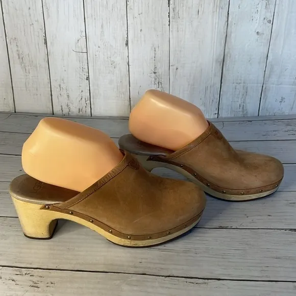 UGG Abbie Camel Clogs