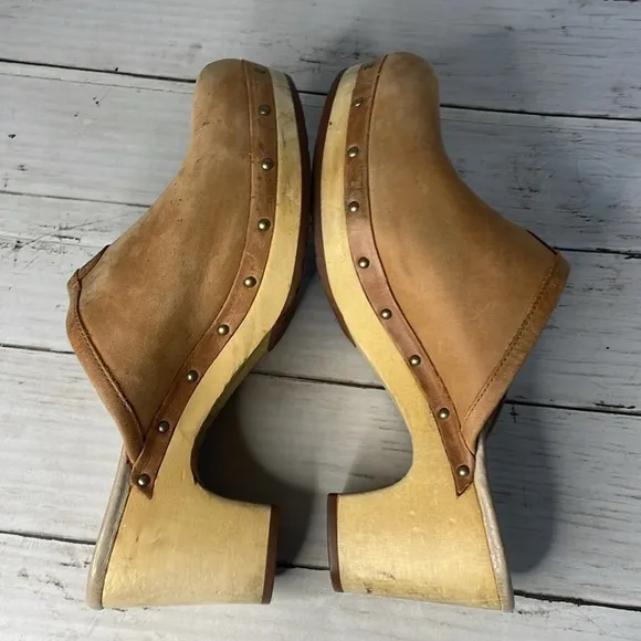 UGG Abbie Camel Clogs