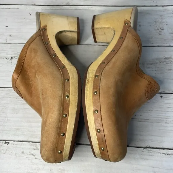 UGG Abbie Camel Clogs