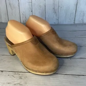 UGG Abbie Camel Clogs