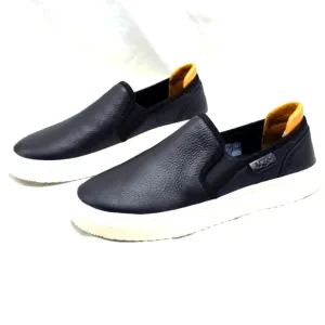 UGG ALAMEDA BLACK LEATHER UPPER SLIP ONS COTTON CANVAS WOMENS 6 NEW IN BOX