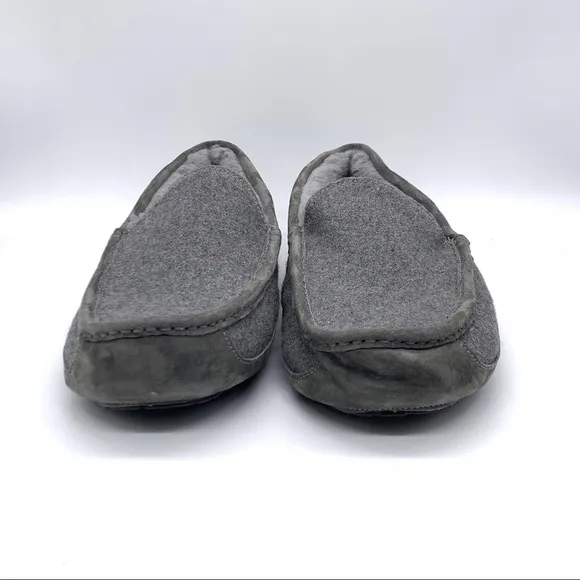 Ugg Australia Men’s Ascot Metal Gray Wool Slipper