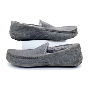 Ugg Australia Men’s Ascot Metal Gray Wool Slipper
