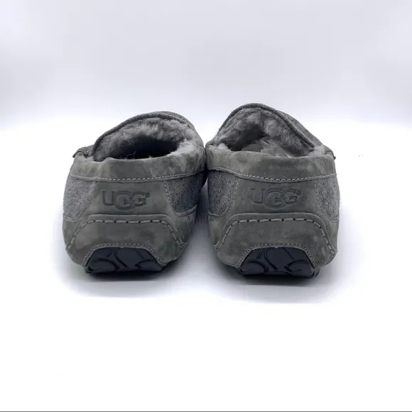 Ugg Australia Men’s Ascot Metal Gray Wool Slipper