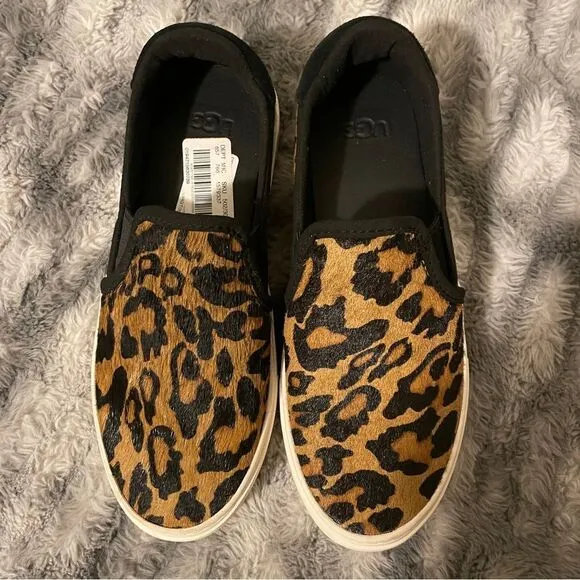 UGG Cahlvan Calf Hair Slide On Sneaker