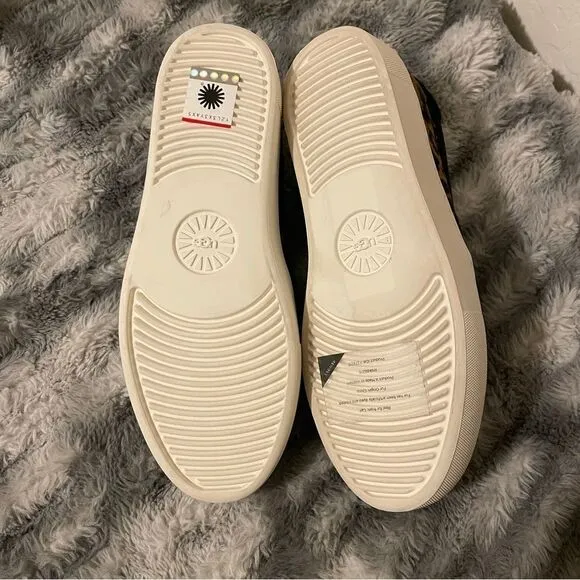 UGG Cahlvan Calf Hair Slide On Sneaker