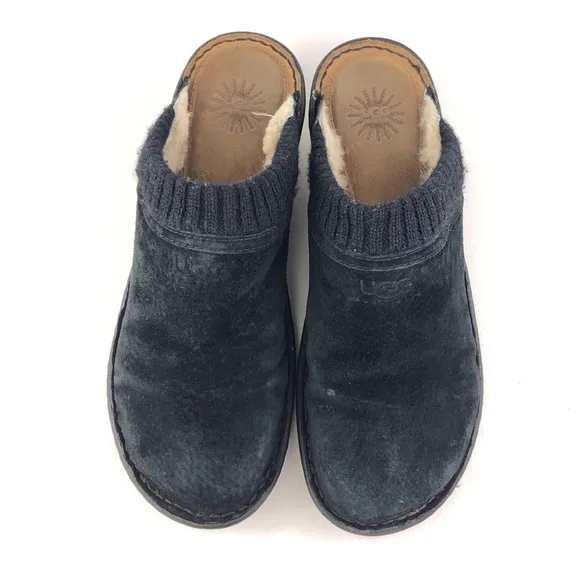 UGG Gael Wool Lined Wedge Slip-on Clogs 10