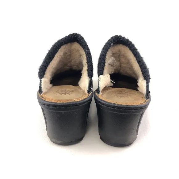 UGG Gael Wool Lined Wedge Slip-on Clogs 10