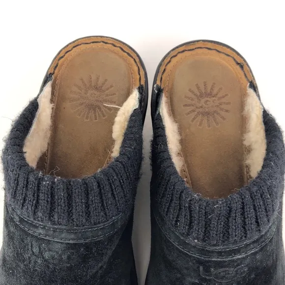 UGG Gael Wool Lined Wedge Slip-on Clogs 10
