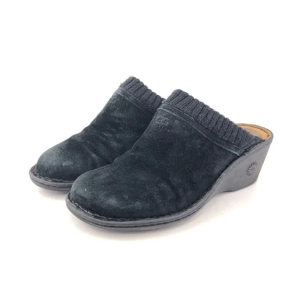 UGG Gael Wool Lined Wedge Slip-on Clogs 10