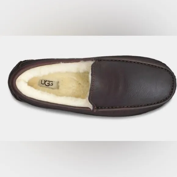 UGG MENs ASCOT CTEA LEATHER SLIPPER 7 M - Brand New