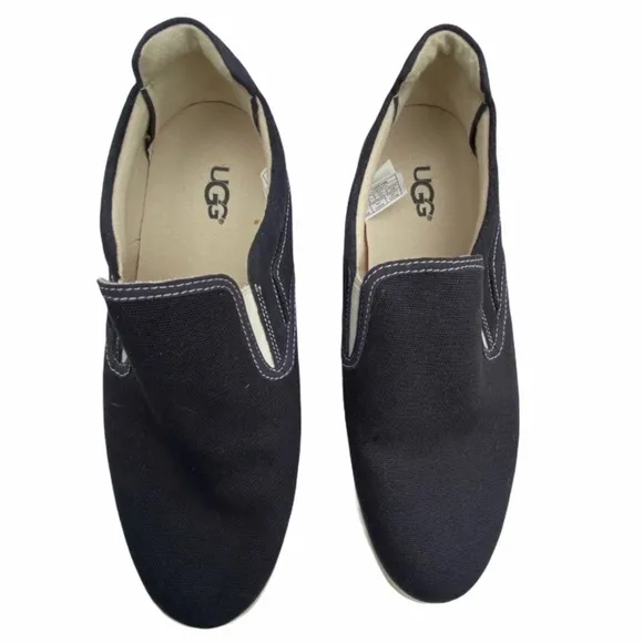 UGG Men’s Mateo Canvas Slip-on Black Shoe