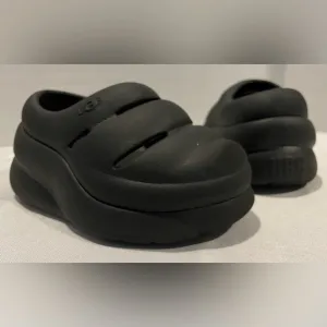 UGG Sport Yeah Platform Clogs Black Toddler Size 9