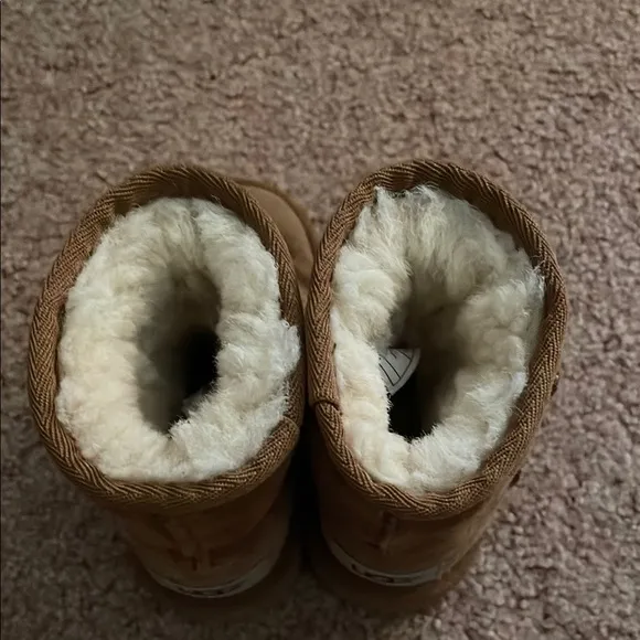 UGG Tan Boots Suede Slip-On