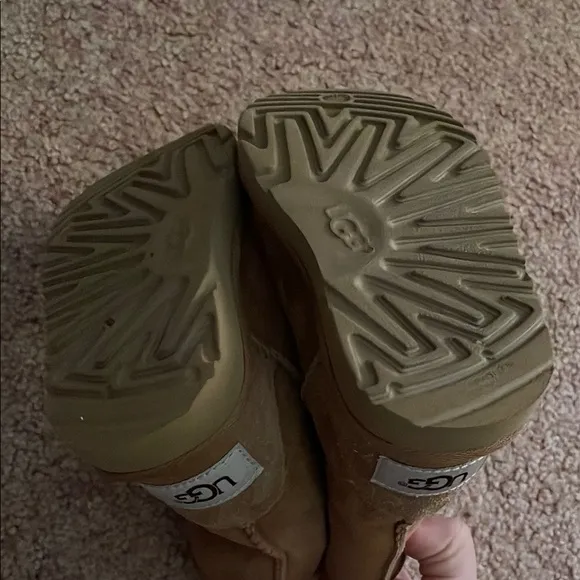 UGG Tan Boots Suede Slip-On