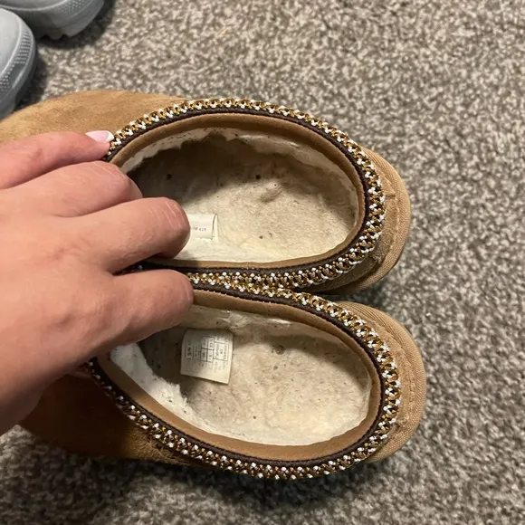 UGG Tan Suede Slip-On Shoes