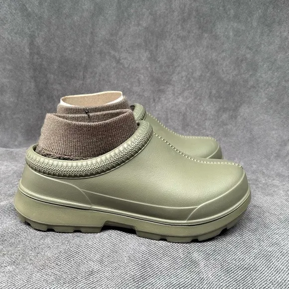UGG TASMAN X Olive Shoes Rubber RAIN BOOTS Clogs WOMEN'S 8