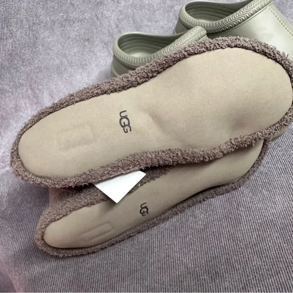 UGG TASMAN X Olive Shoes Rubber RAIN BOOTS Clogs WOMEN'S 8