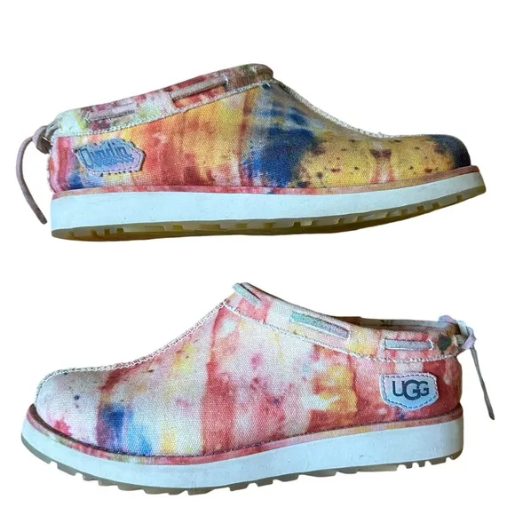 UGG x Ovadia Tasman Tie Dye Slip On Mule Slippers Size 6