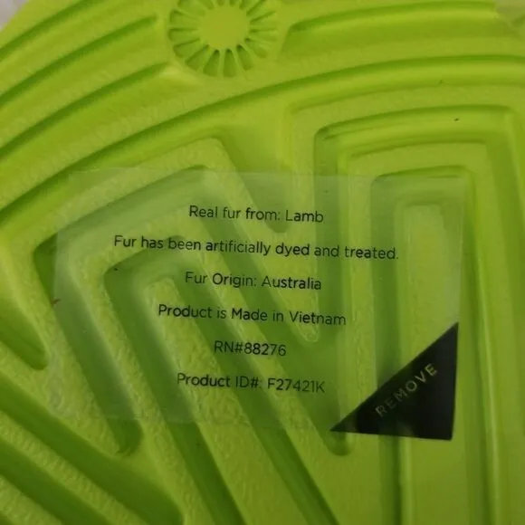 UGG Fluff Yeah Girls Clogs Slippers in Key Lime