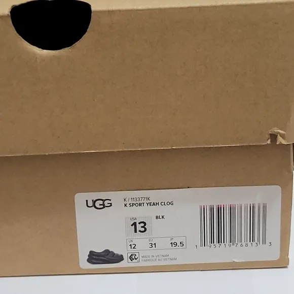 Ugg Sport‎ Yeah Black Clogs Boys