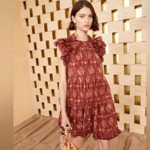 Ulla Johnson | Adele Mini Dress in Amaranthus | Sz 4