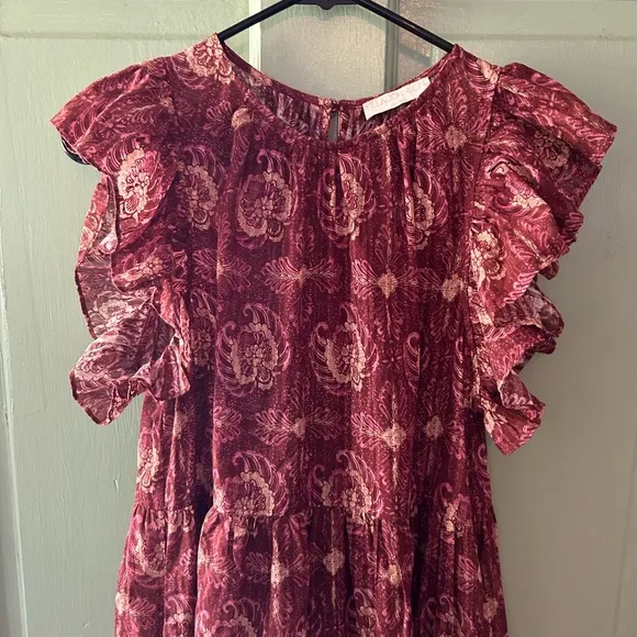 Ulla Johnson | Adele Mini Dress in Amaranthus | Sz 4